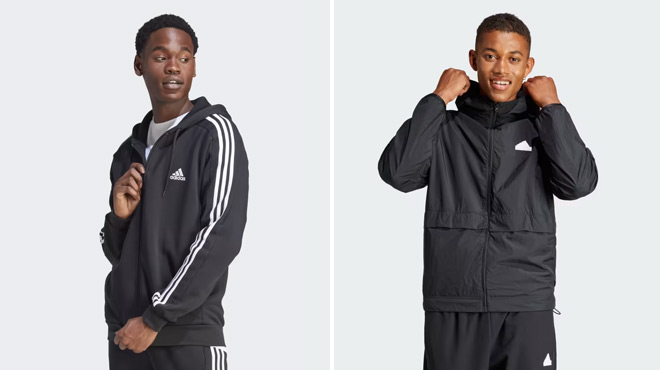 Adidas Fleece 3 Stripes Hoodie