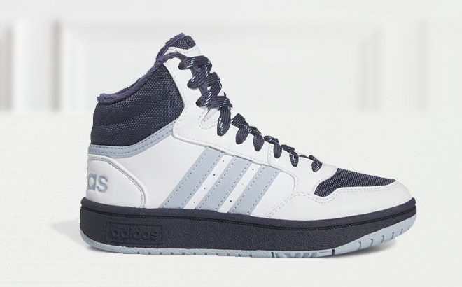 Adidas Hoops Mid 3 0 Kids Sneaker on the Table