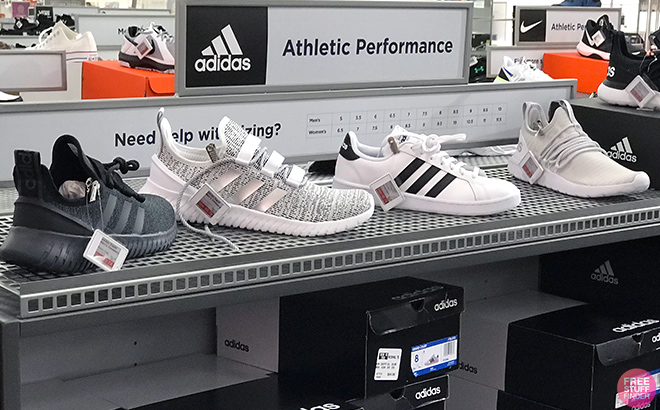 Adidas Shoes on shelf