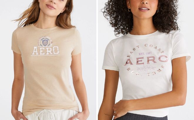 Aero Foil Crest Graphic Tee and Aero Foil Circle Graphic Tee