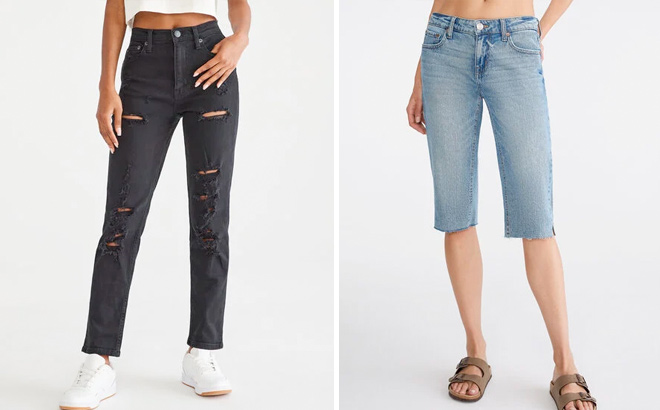 Aeropostale Mid Rise Pedal Pusher Jean