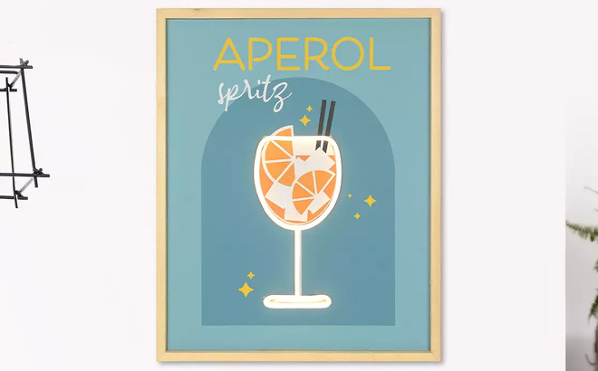 Aperol Spritz LED Wall Art