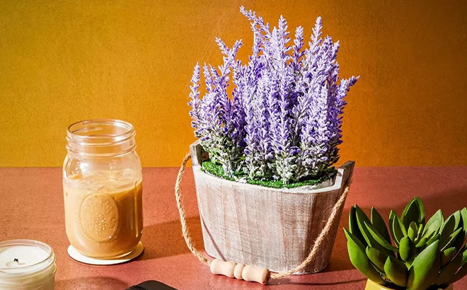 Artificial Lavender Fake Flower Plant