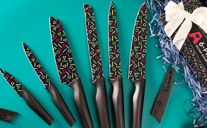 Astercook 12 Piece Knife Set in Black