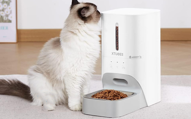 Automatic Pet Feeder White