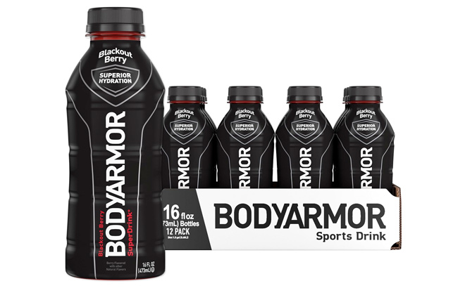 BODYARMOR Sports Drink Sports Beverage Blackout Berry Coconut Water Hydration Natural Flavors With Vitamins