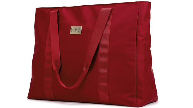 Badgley Mischka Nylon Travel Tote Weekender Bag 1