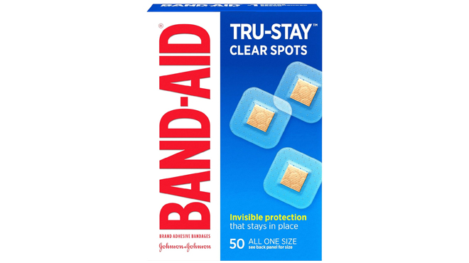 Band Aid 50 Count Clear Spots Bandages