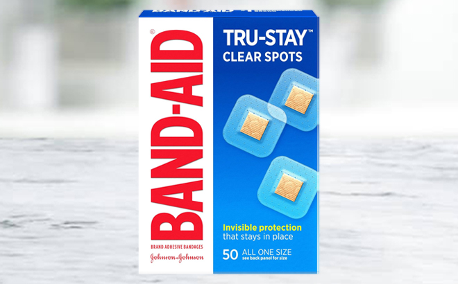 Band Aid Clear Spots 50 Count Bandages