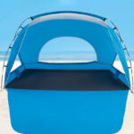 Beach Canopy Shade Tent with UPF 50UV Protection on the Beach