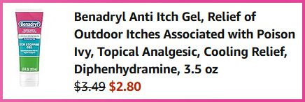 Benadryl Cart Screen