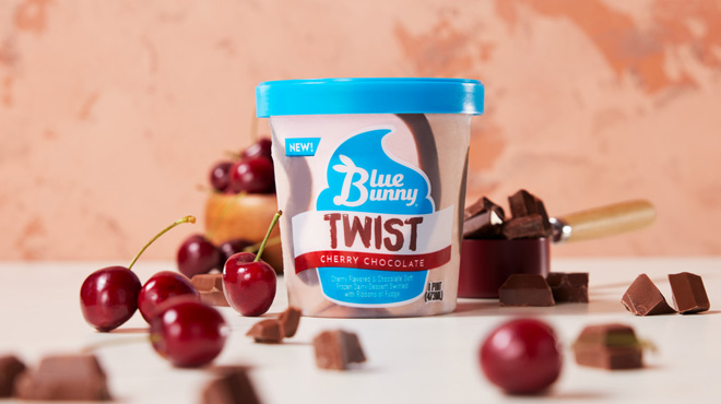 Blue Bunny Twist Pint Ice Cream 16 oz