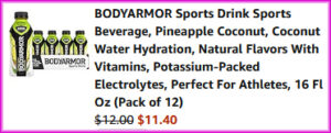 Bodyarmor Sports Drink Checkout Screen