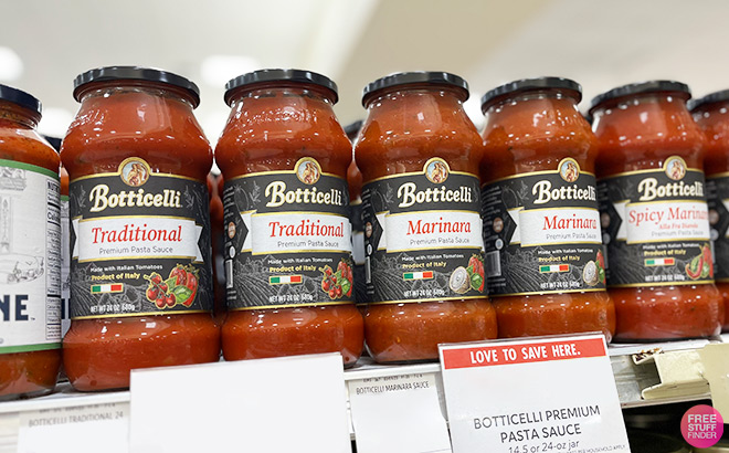 Botticelli Premium Pasta Sauce on Shelf