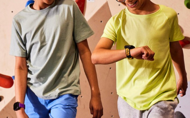 Boys Wearing Gabb Wireless Watches