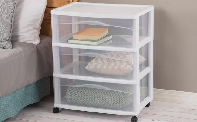 Brightroom 3 Drawer Wide Cart