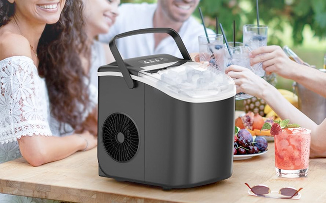 COWSAR Ice Maker Countertop Portable Ice Machine with Self Cleaning