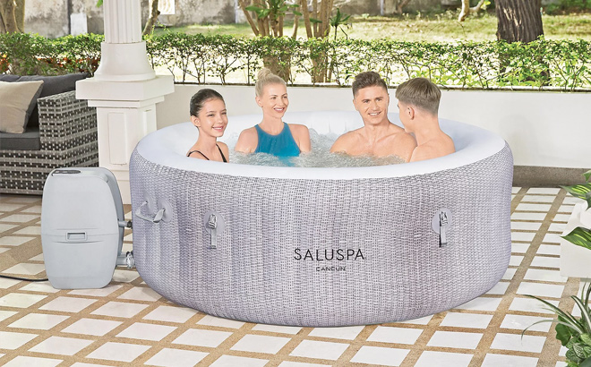 Cancun by Bestway 2 4 Person Inflatable Heated Hot Tub