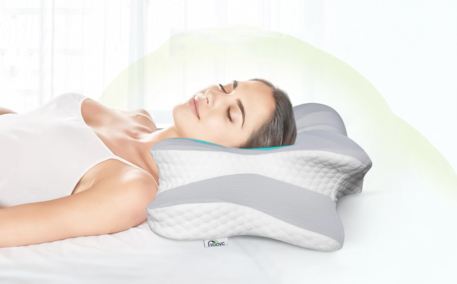 Cervical Contour Pillow for Shoulder and Back Pain Relief