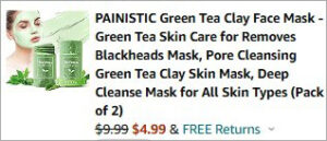 Checkout page of 2 Pack Green Tea Clay Face Mask
