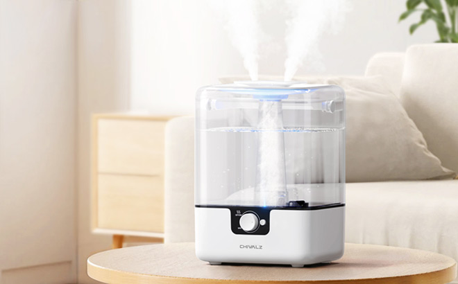 Chivalz Cool Mist Top Fill Humidifier on the Table