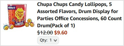 Chupa Chups 60 Count Lollipops Checkout