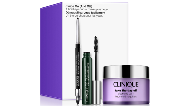 Clinique Swipe On and Off 3 Piece Eye Makeup Set