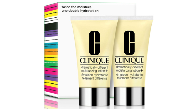 Clinique Twice The Moisture Dramatically Different Lotion Plus Set