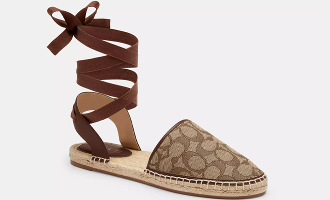 Coach Outlet Connie Espadrilles In Signature Jacquard