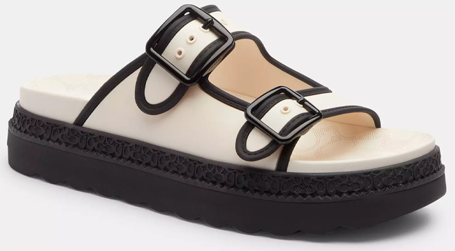 Coach Outlet Lainey Sandals in Black and White