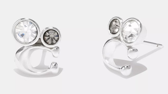 Coach Outlet Signature Crystal Cluster Stud Earrings