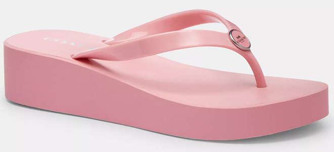 Coach Outlet Vianna Flip Flop in Pink