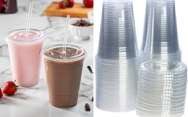 Comfy Package Clear Plastic Cups