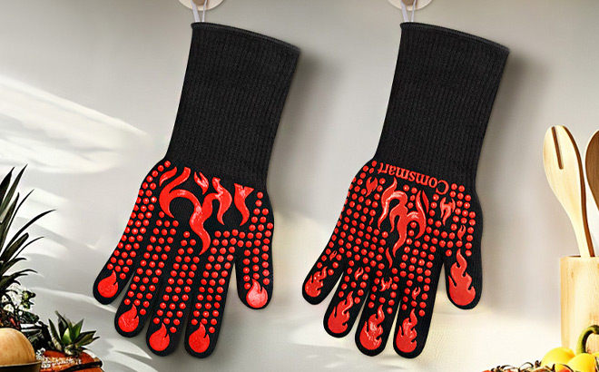 Comsmart Heat Resistant Grilling Gloves