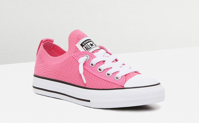 Converse Girls Chuck Taylor Knit Shoreline Sneaker on the Table