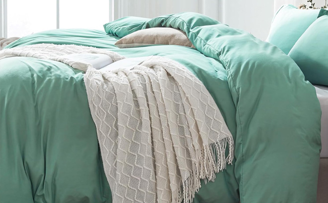 Cosybay Basil Green 2 Piece Duvet Cover Set