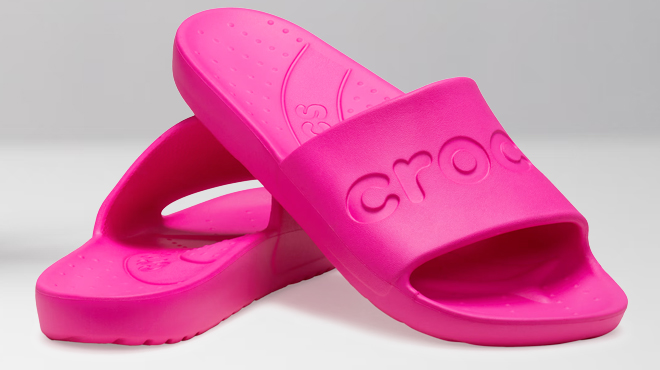 Crocs Pink Slides