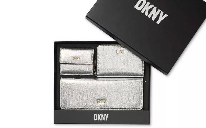 DKNY Lumen 3 Piece Wallet Set in Gift Box