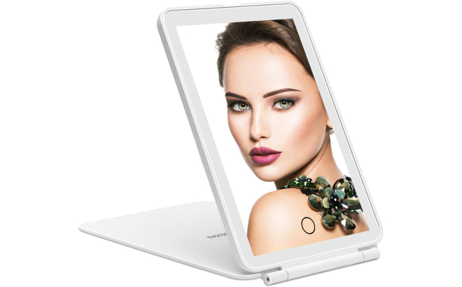 Deweisn LED Tabletop Mount Makeup Mirror