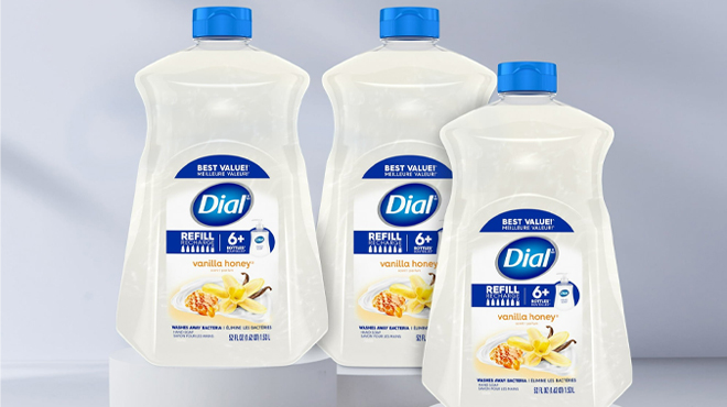 Dial Antibacterial Liquid Hand Soap Refill Bottles