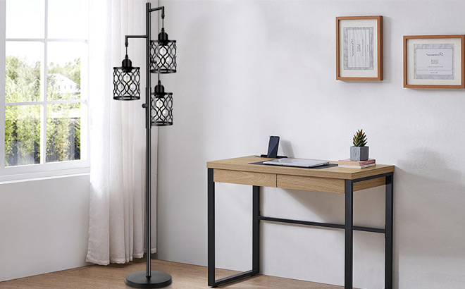 Dimmable Farmhouse Floor Lamp