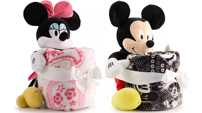 Disney Buddy Throw Set Minnie Mouse and Mickey