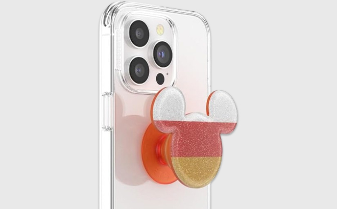 Disney Phone Grip with Expanding Kickstand on the Phone