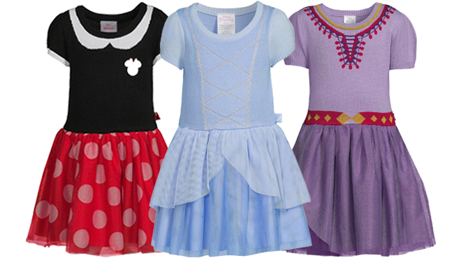 Disney Princess Dresses Minnie Mouse Cinderella and Asha styles