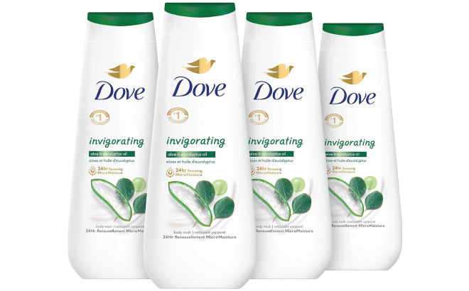 Dove Invigorating Body Wash 4 Pack