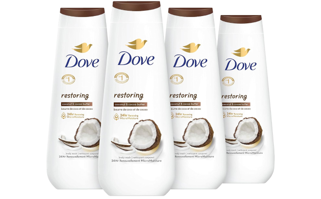 Dove Restoring Body Wash 4 Pack