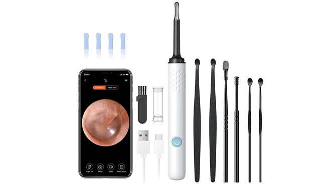 Earwax Removal Kit on White Background