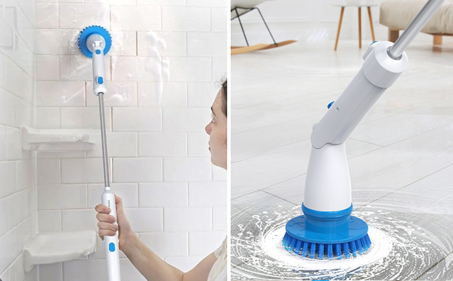 Electric Spin Scrubber in Use
