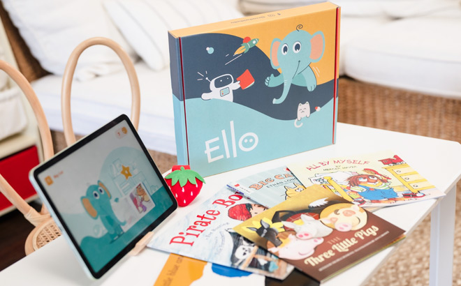 Ello Reading Kit on a Desk