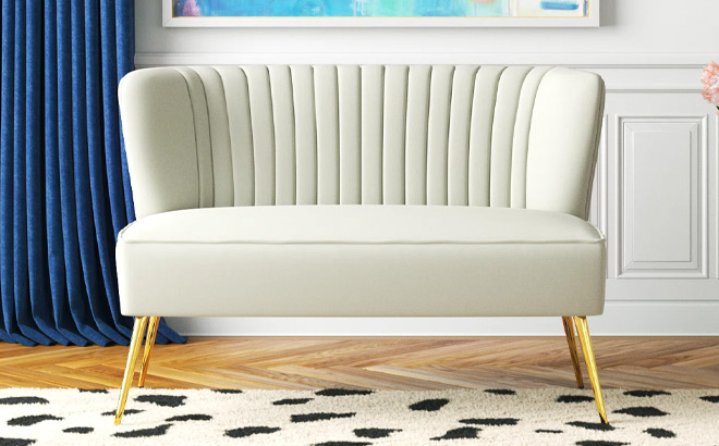 Etta Avenue Euclid Velvet Loveseat